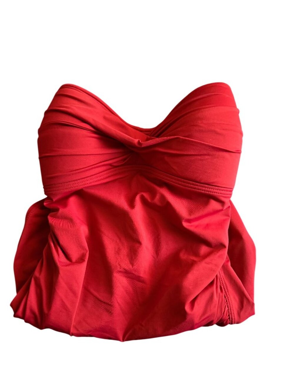 Tommy Bahama Womens Raspberry Swim Bathing Suit Rauch Twist Top Slim Straps 12 - Picture 2 of 11